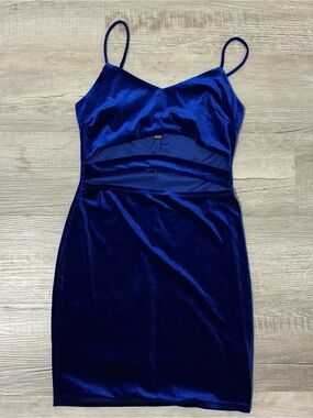 windsor velvet cut out mini dress